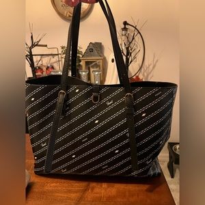 Fossil cactus leather tote